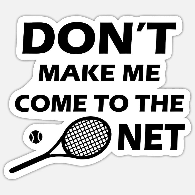 Tennis - Sticker size S (10 x 10 cm) - white matte