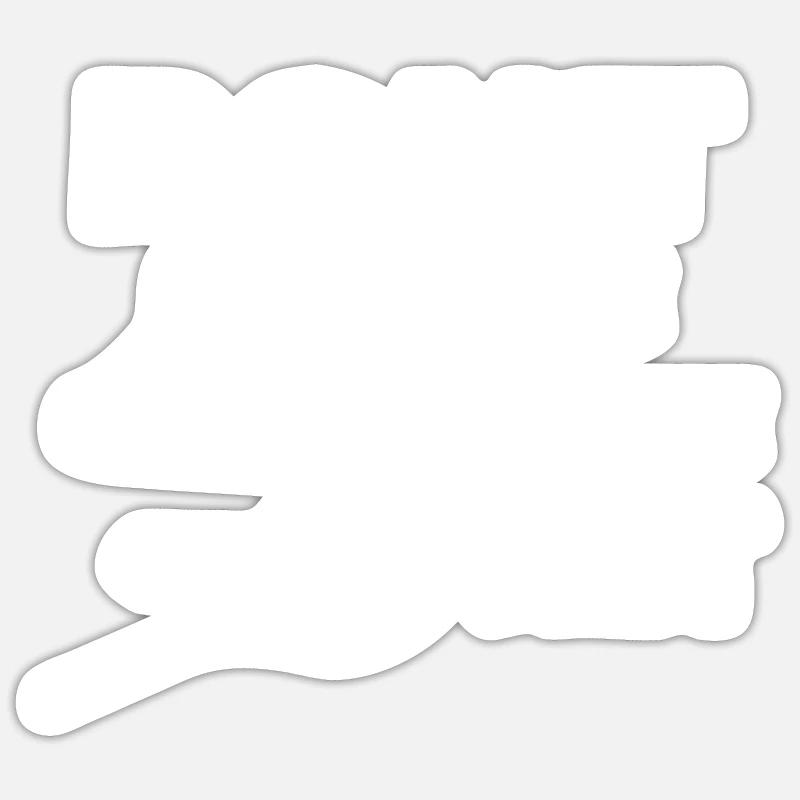 Tennis - Sticker taille S (10 x 10 cm) - blanc mat