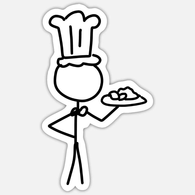 Cuisiner Sticker taille S (10 x 10 cm)