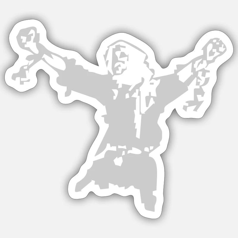 Combattants de la liberté - Sticker taille S (10 x 10 cm) - blanc mat