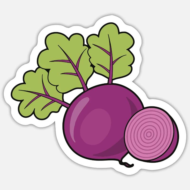 Parterres rouges - Sticker taille S (10 x 10 cm) - blanc mat