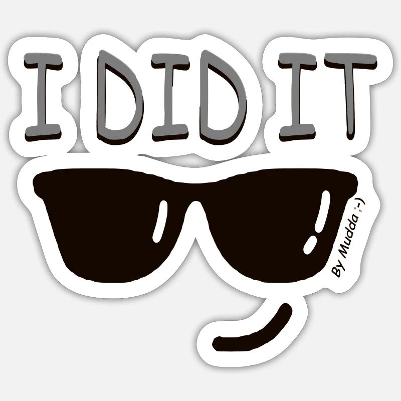 I did it Sticker size S (10 x 10 cm)