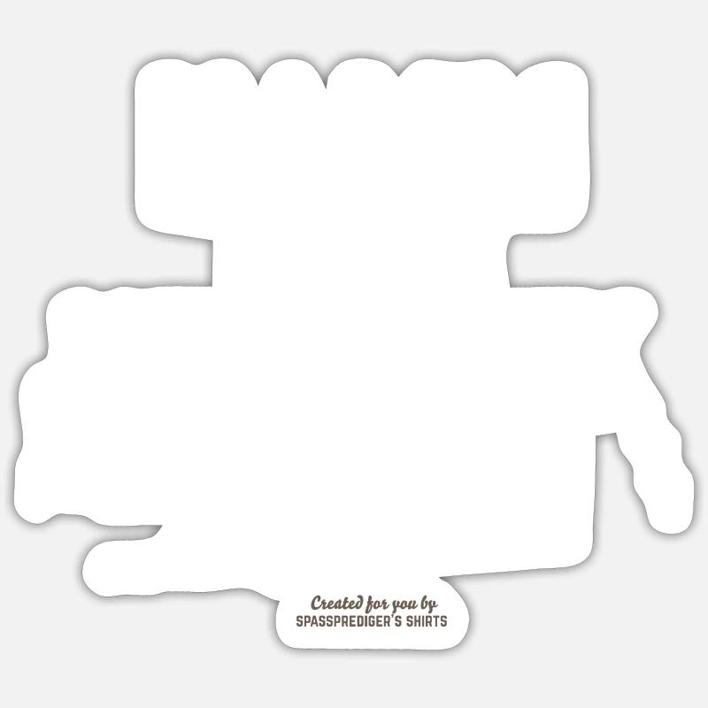 Hamm - Sticker Größe S (10 x 10 cm) - Mattweiß