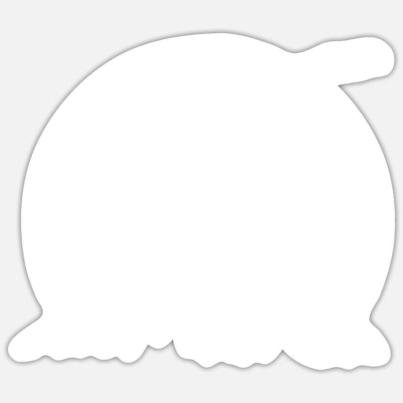 Snowboard Snowboarder - Sticker size S (10 x 10 cm) - white matte