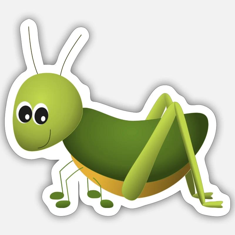 grashüpfer Sticker Größe S (10 x 10 cm)