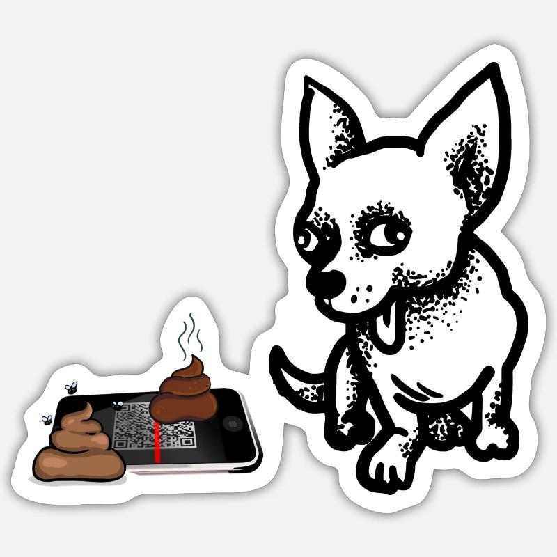 QR Code - Sticker size S (10 x 10 cm) - white matte