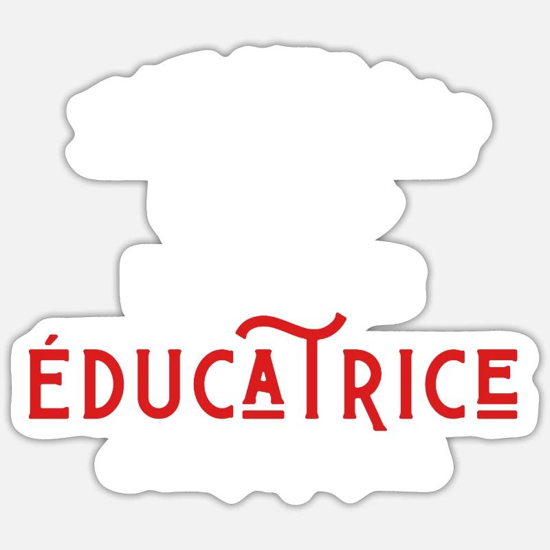 pas parfaite mais éducatrice Sticker taille S (10 x 10 cm)