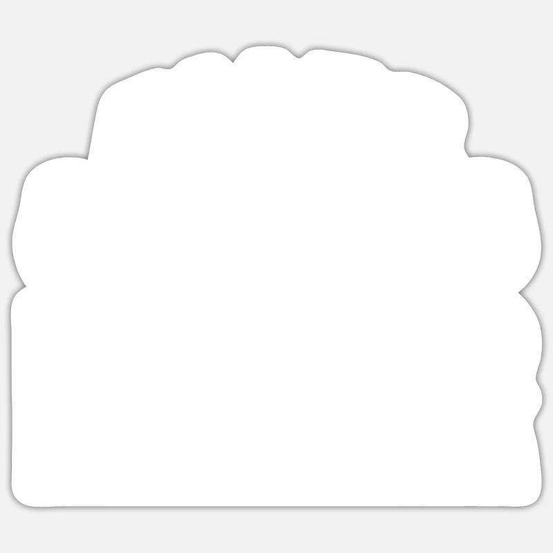 Alles wird gut Manfred ist jetzt da - Sticker Größe S (10 x 10 cm) - Mattweiß