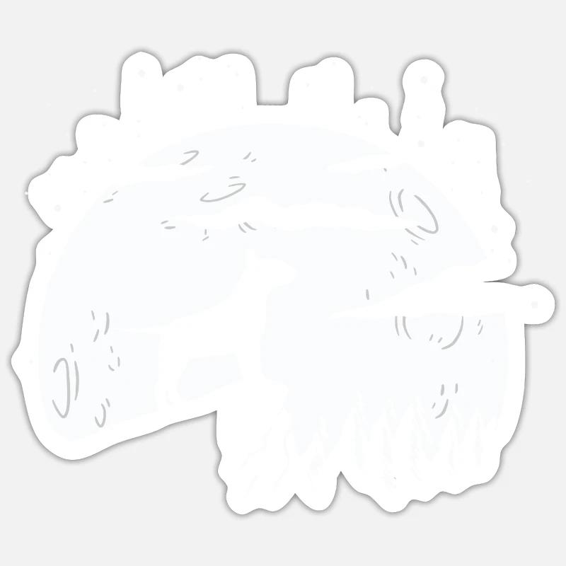 Bull terrier - Sticker size S (10 x 10 cm) - white matte