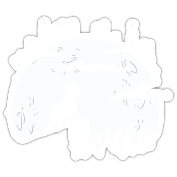 Cairn Terrier - Sticker Größe S (10 x 10 cm) - Mattweiß - Vorne