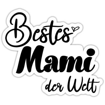 Beste Mama bestes Mami Schweiz Schweizer - Sticker Größe S (10 x 10 cm) - Mattweiß - Vorne