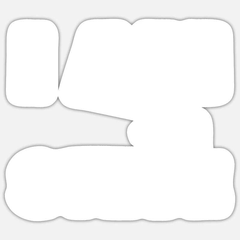King Steve Name - Sticker size S (10 x 10 cm) - white matte