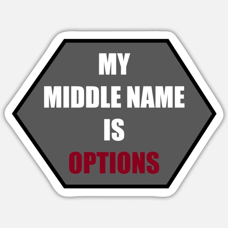 Options! Sticker size S (10 x 10 cm)