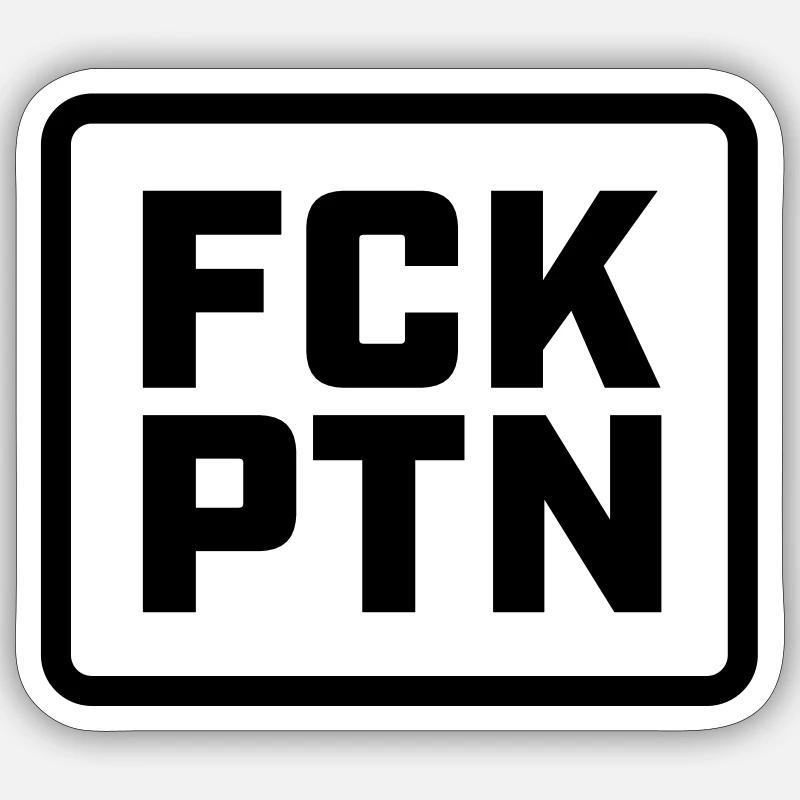 FCKPTN Sticker Größe S (10 x 10 cm)