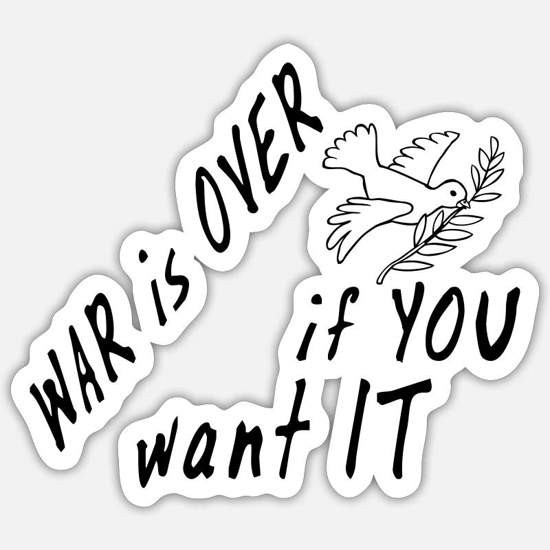 Peace, not war Sticker size S (10 x 10 cm)