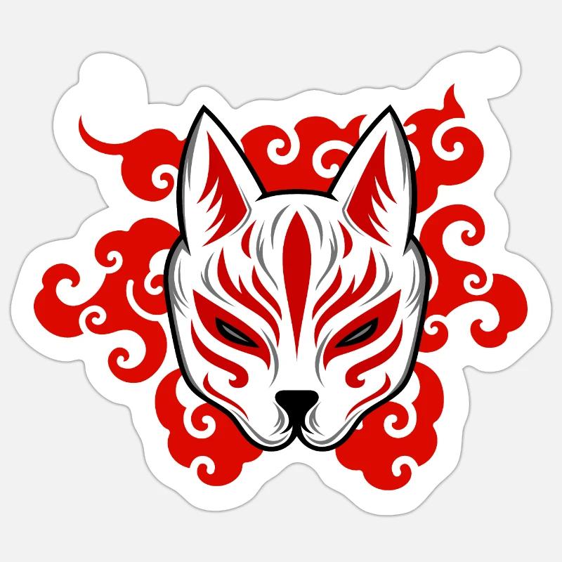 Aka no Okami Sticker Größe S (10 x 10 cm)