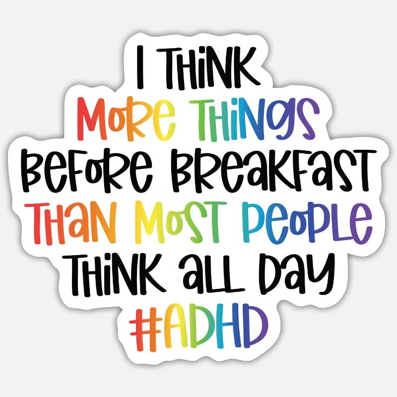 TDAH Sticker taille S (10 x 10 cm)