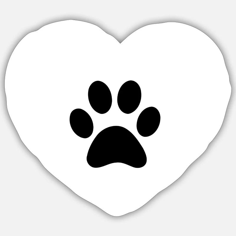 Patte - Sticker taille S (10 x 10 cm) - blanc mat