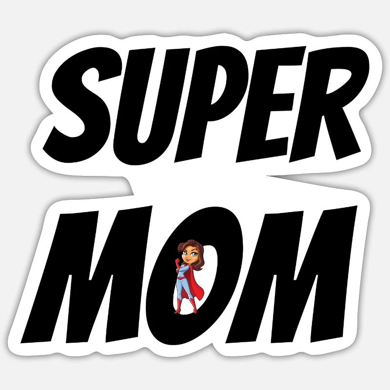 Super - Sticker taille S (10 x 10 cm) - blanc mat