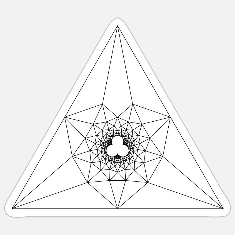 Eine Variante der Inversion am Kreis Sticker Größe S (10 x 10 cm)