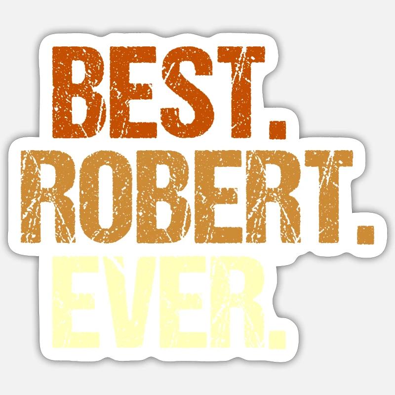 Robert - Sticker Größe S (10 x 10 cm) - Mattweiß