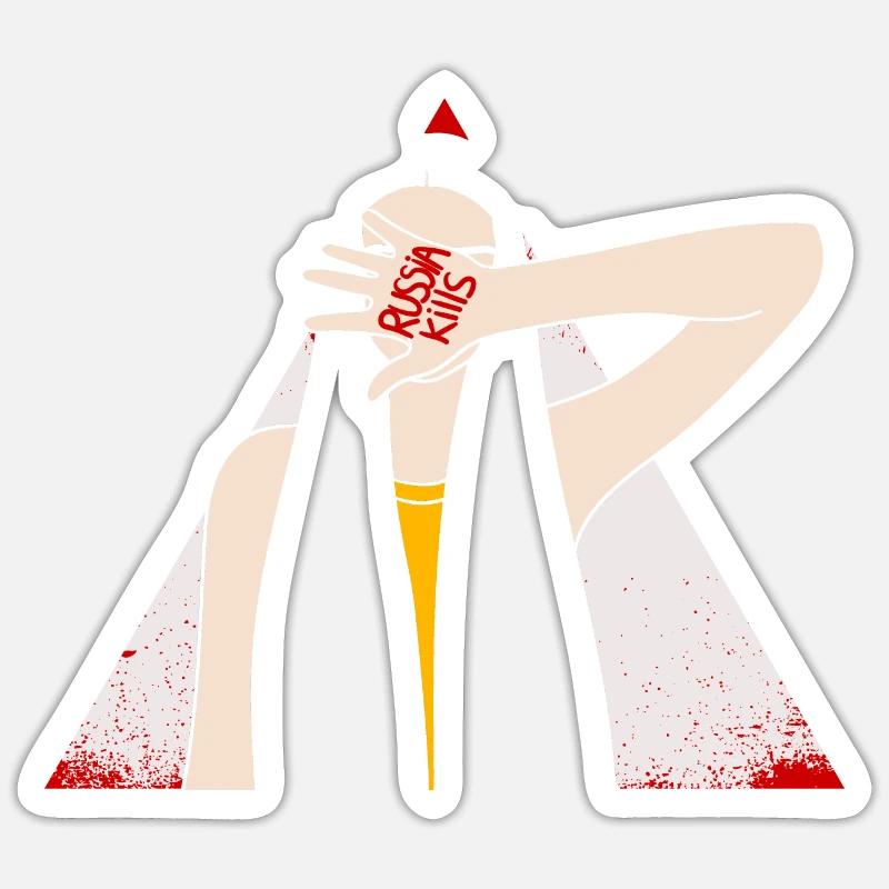 LA RUSSIE TUE Sticker taille S (10 x 10 cm)