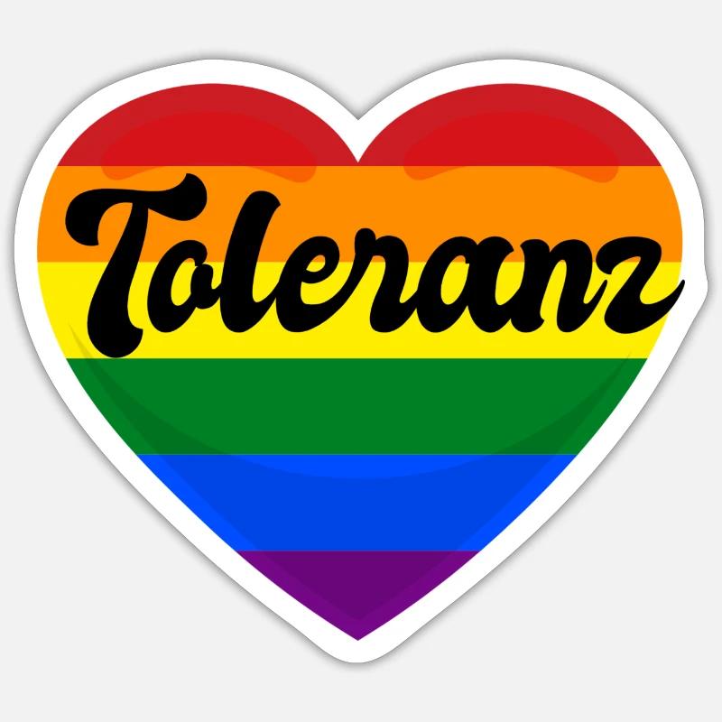 TOLÉRANCE - Sticker taille S (10 x 10 cm) - blanc mat