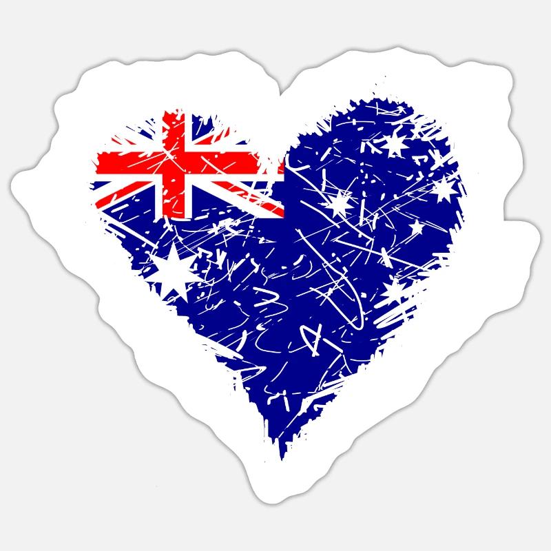 Australia Sticker size S (10 x 10 cm)