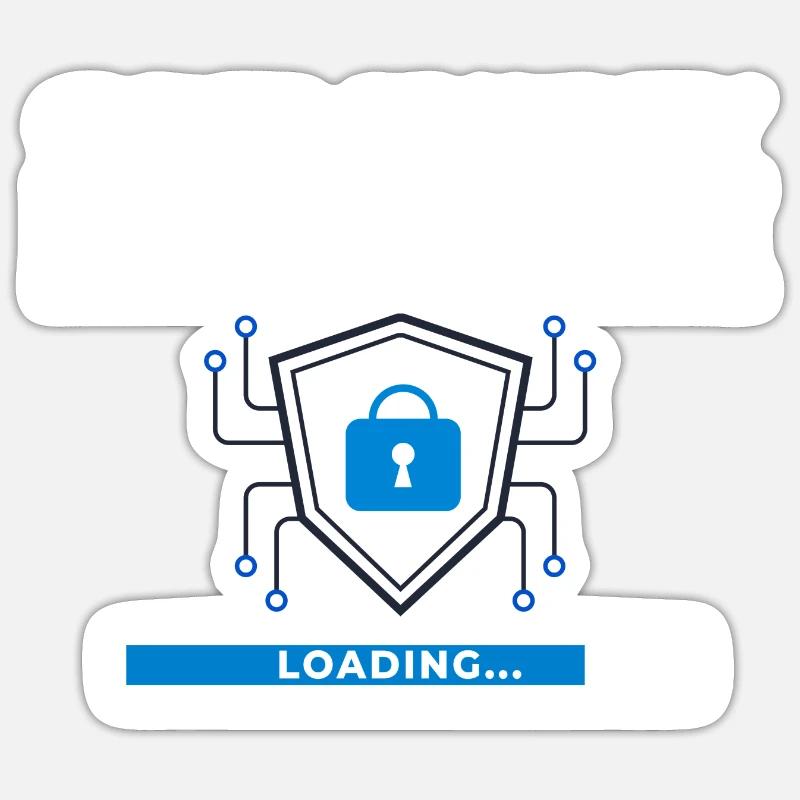 Cyber Security Information Computer Sicherheit Sticker Größe S (10 x 10 cm)