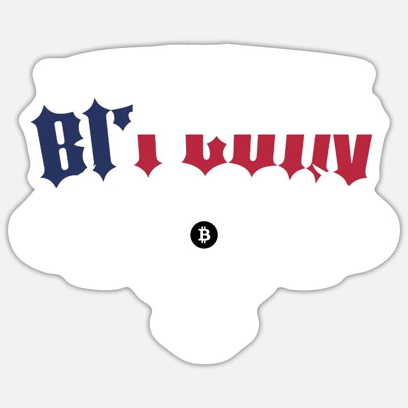 Bitcoin BTC Revolution - Crypto Gift Idea Sticker Größe S (10 x 10 cm)