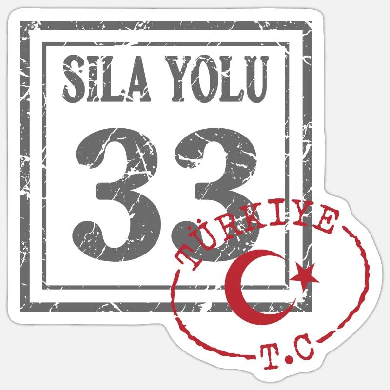 Mersin - Sticker size S (10 x 10 cm) - white matte