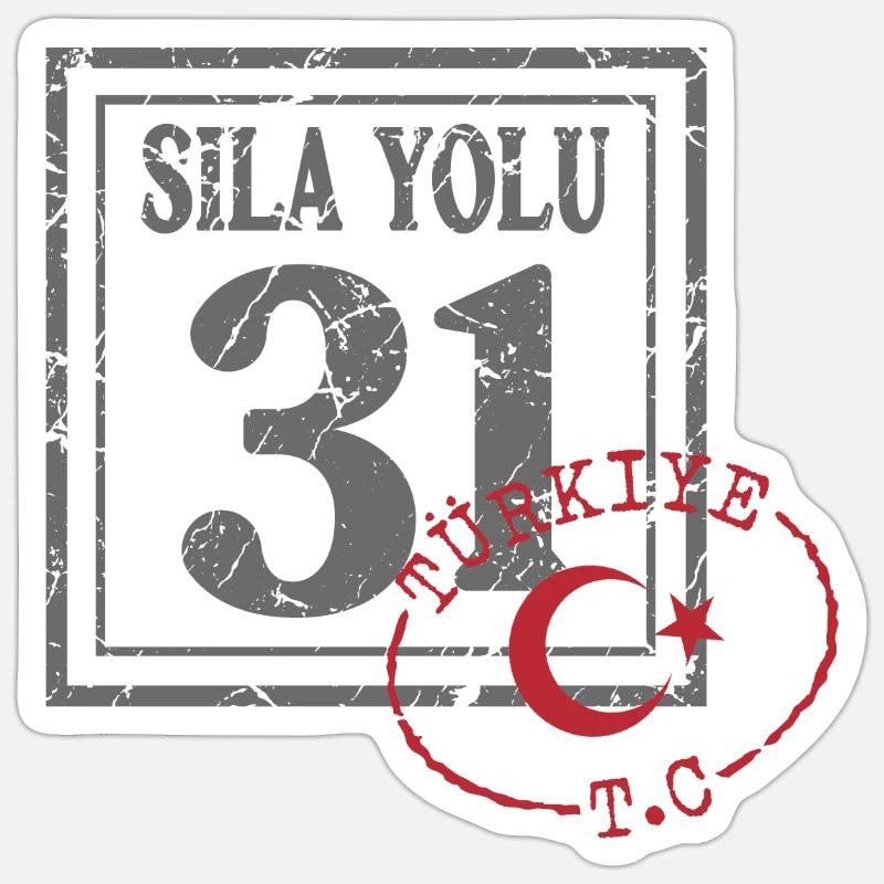 Hatay - Sticker taille S (10 x 10 cm) - blanc mat