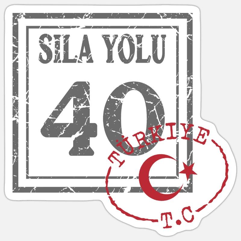 Kırşehir - Sticker taille S (10 x 10 cm) - blanc mat