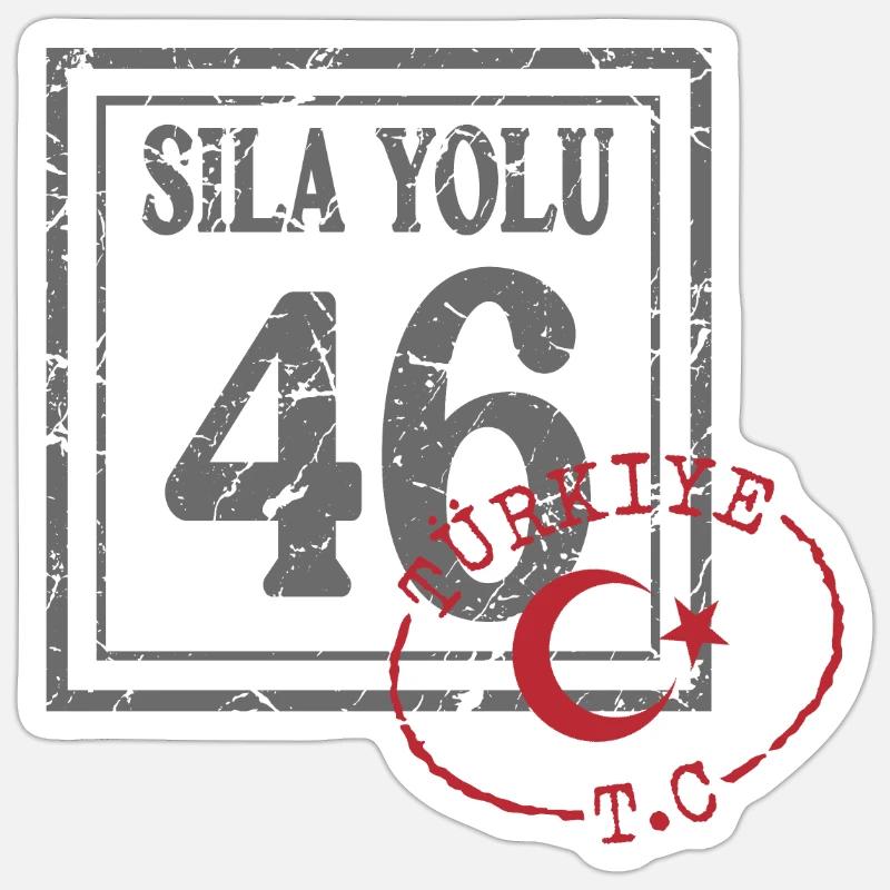 Kahramanmaraş - Sticker Größe S (10 x 10 cm) - Mattweiß