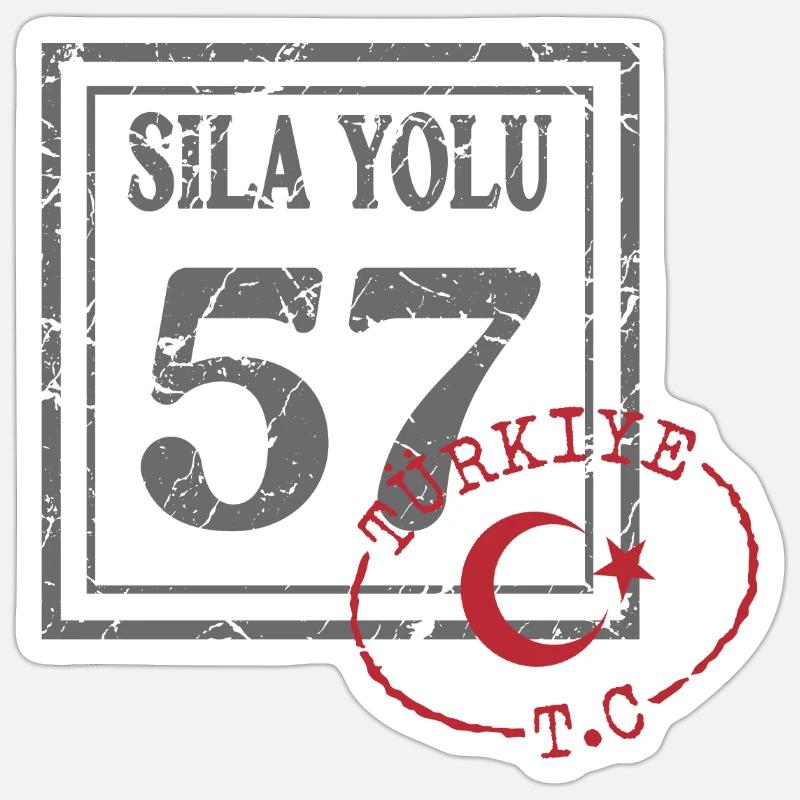Sinop - Sticker Größe S (10 x 10 cm) - Mattweiß