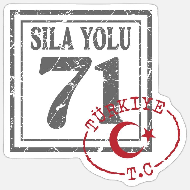 Kırıkkale - Sticker taille S (10 x 10 cm) - blanc mat