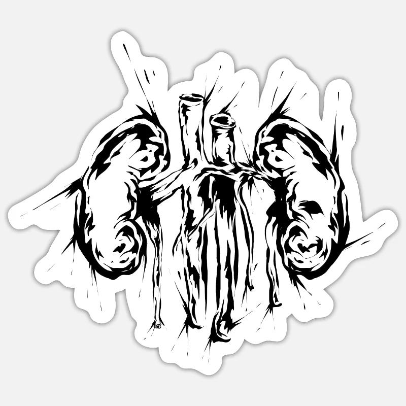 Nephritic Sticker size S (10 x 10 cm)