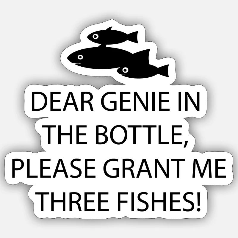 angling - Sticker size S (10 x 10 cm) - white matte
