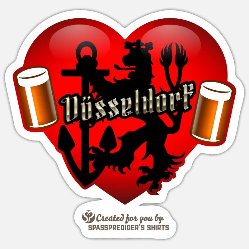 Düsseldorf Sticker Größe S (10 x 10 cm)