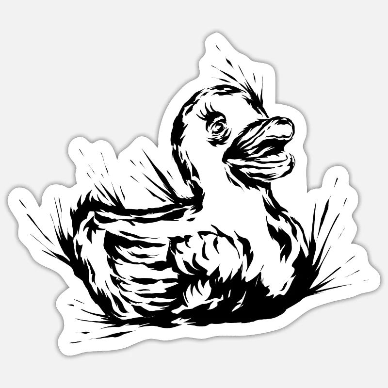 Rubber duck Sticker size S (10 x 10 cm)