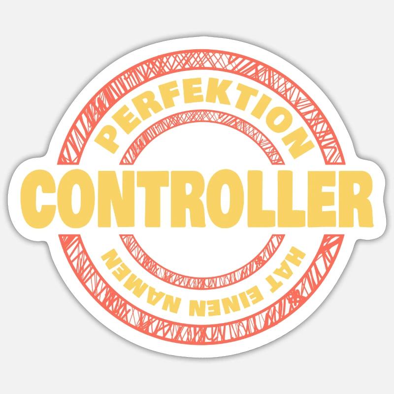 Perfektion Controller - Sticker Größe S (10 x 10 cm) - Mattweiß