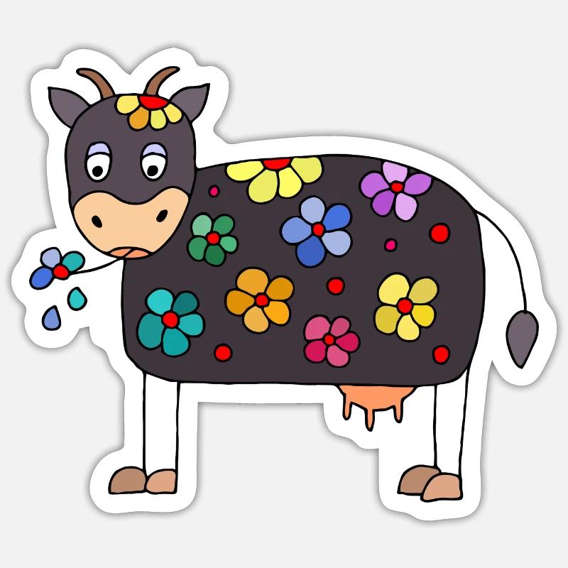 Kuh Sticker Größe S (10 x 10 cm)