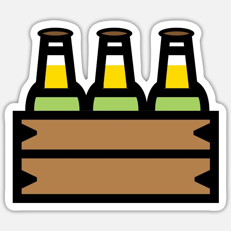 Beer - Sticker Größe S (10 x 10 cm) - Mattweiß