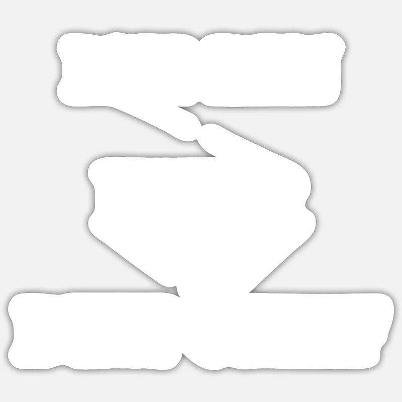 ICH BIN HIER DER CHEF - Sticker Größe S (10 x 10 cm) - Mattweiß