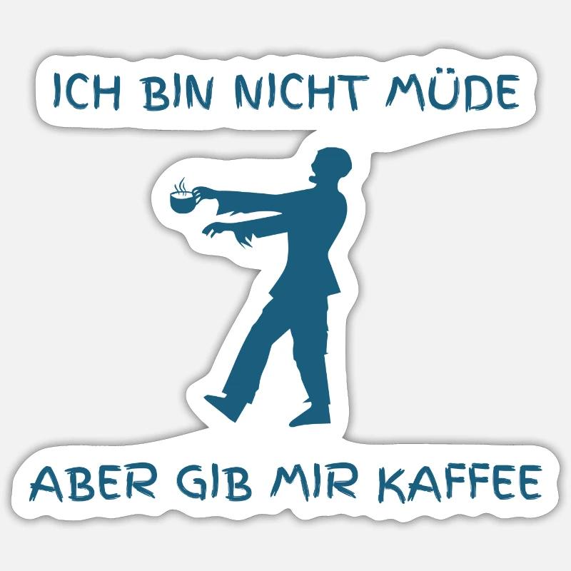 Kaffee Sticker Größe S (10 x 10 cm)