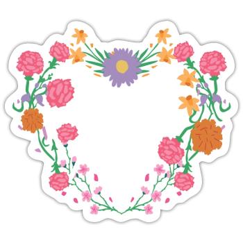 Pretty In Pink - Sticker Größe S (10 x 10 cm) - Mattweiß - Vorne