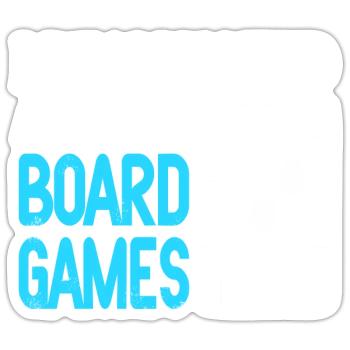 J’ai vraiment besoin de tous ces jeux de société cool retro - Sticker taille S (10 x 10 cm) - blanc mat - Devant
