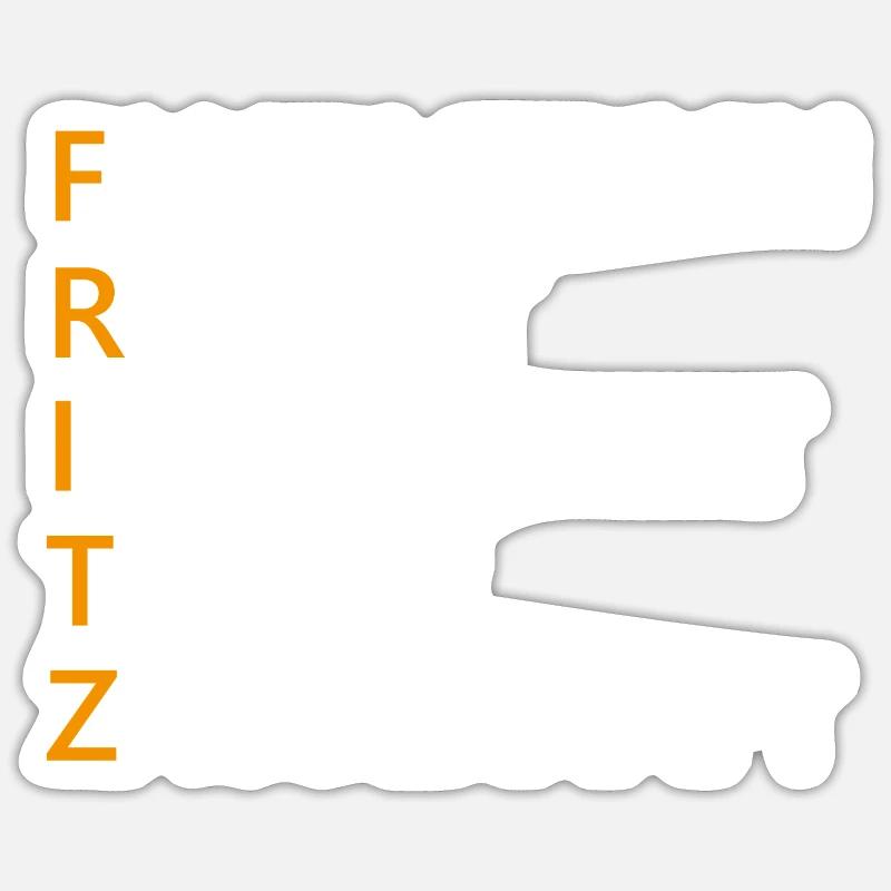 Fritz Name Geschenk - Sticker Größe S (10 x 10 cm) - Mattweiß