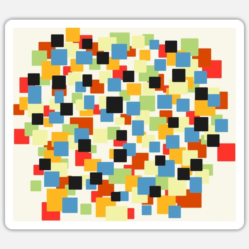 Filled boxes design Sticker size S (10 x 10 cm)