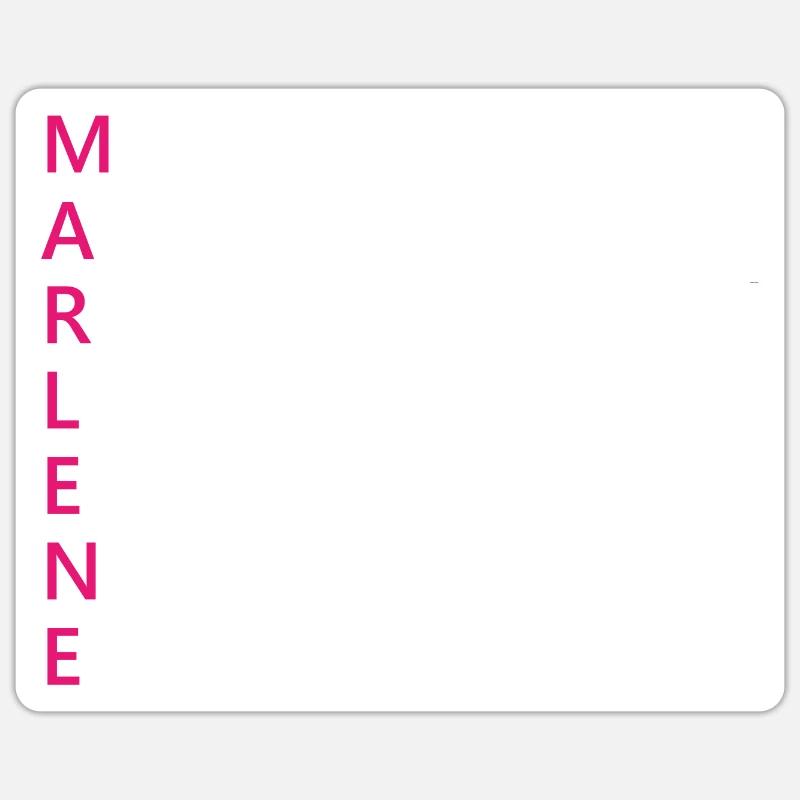 Marlene Name Geschenk - Sticker Größe S (10 x 10 cm) - Mattweiß
